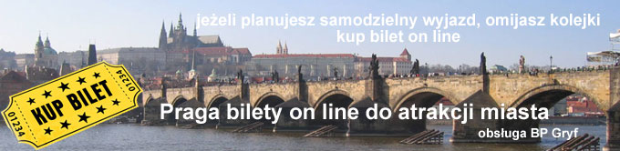 Bilety online rejsy i atrakcje Pragi