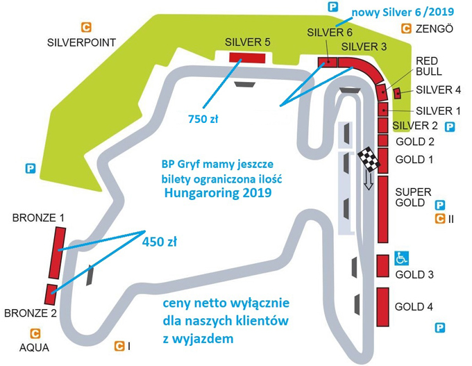 F1 Hungaroring bilety, dobre dostępne miejsca z wyjazdem.