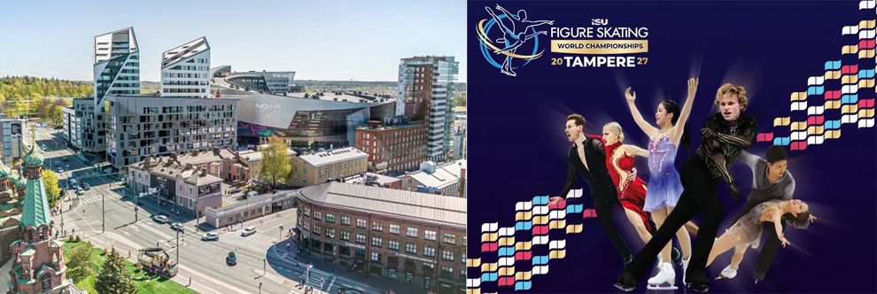 16 - 21 marca 2027 r. ISU Finlandia, Tampere MŚ Łyżwiarstwo Figurowe ISU 2027 | BP Gryf