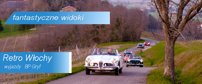 Wakacje z Retro samochodem | BP Gryf Oryginalny i fascynujący wyjazd do Włoch.