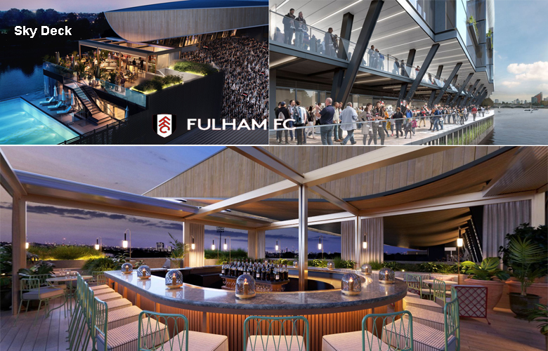 Sky Deck piękne widoki Fulham FC | BP Gryf Fulham FC Londyn Sky Deck staadion wyjazdy | BP Gryf