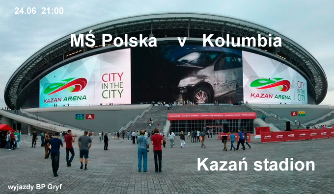 MŚ Rosja 2018 Kazań mecz Polska v Kolumbia | BP Gryf Wyjazdy na mecze MŚ 2018 organizator