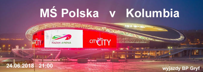 MŚ Rosja 2018 Kazań mecz Polska v Kolumbia | BP Gryf Wyjazdy na mecze MŚ 2018 organizator