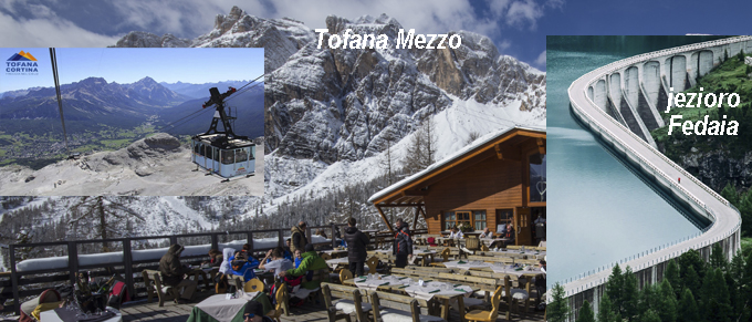 jezioro Fedaia i Tofana Mezzo Cortina atrakcje wycieczka